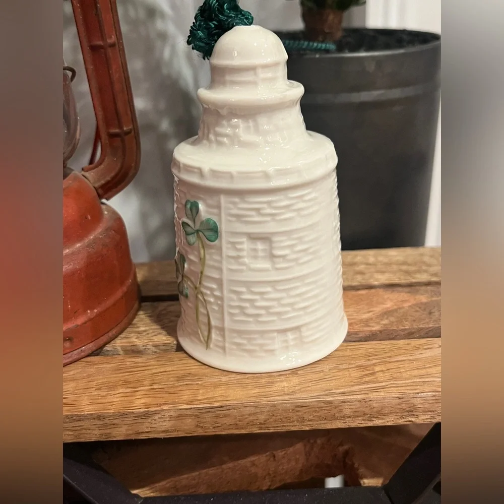 Belleek Hook Head Lighthouse Christmas Ornament Bell - Picture 4 of 6